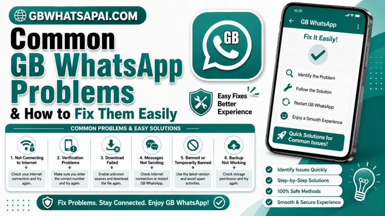 Common GB WhatsApp Problems & How to Fix Them Easily