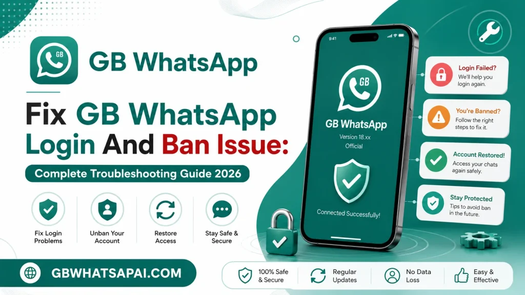 Fix GB WhatsApp Login And Ban Issue