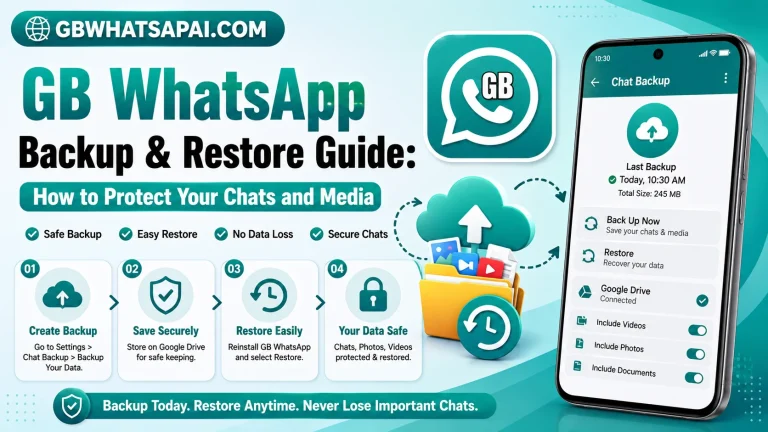 GB WhatsApp Backup & Restore Guide How to Protect Your Chats and Media