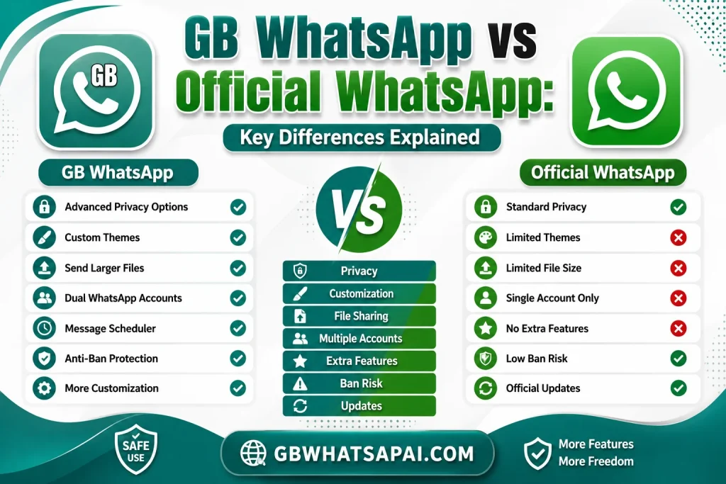 GB WhatsApp vs Official WhatsApp